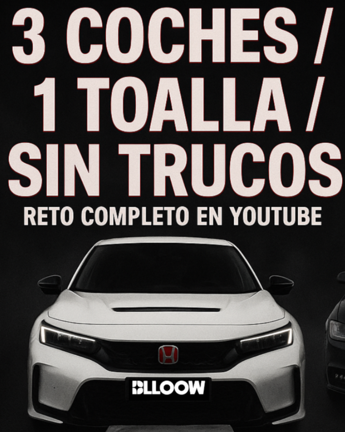 3 coches. 1 toalla. Sin trucos.